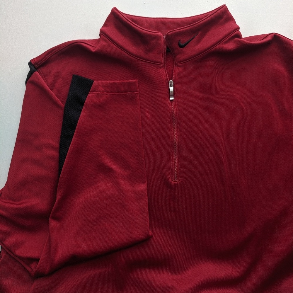 Nike Golf Therma-Fit Large Maroon Pullover